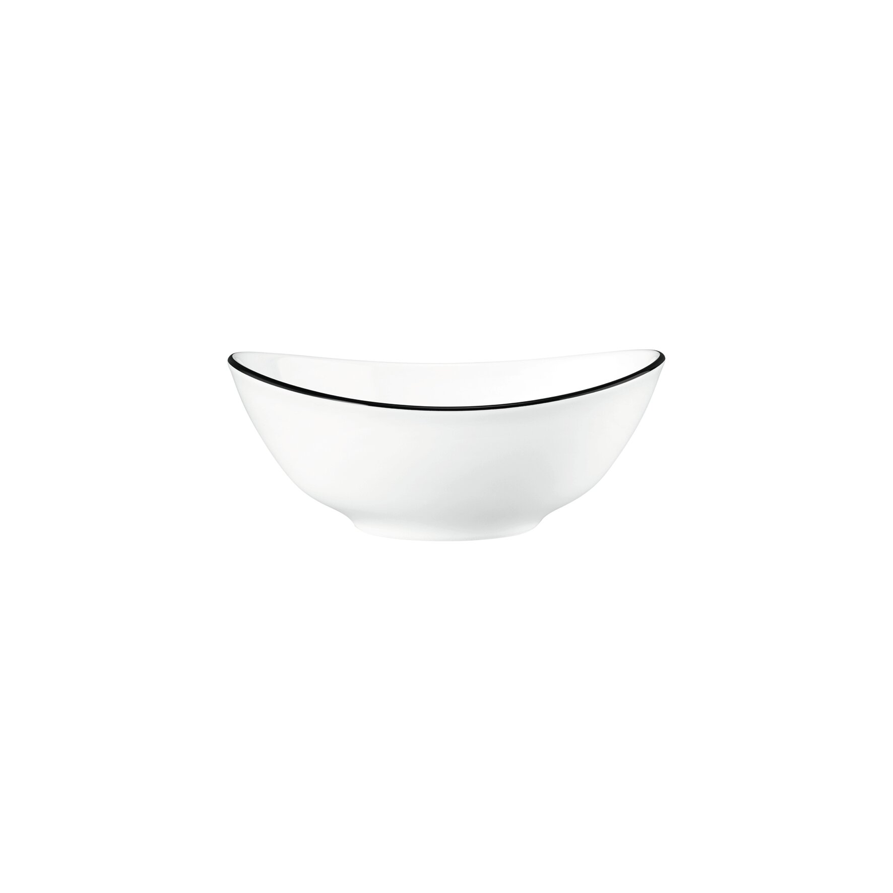 Modern Life, Suppenschale oval 155 x 135 mm / 0,42 l Black Line