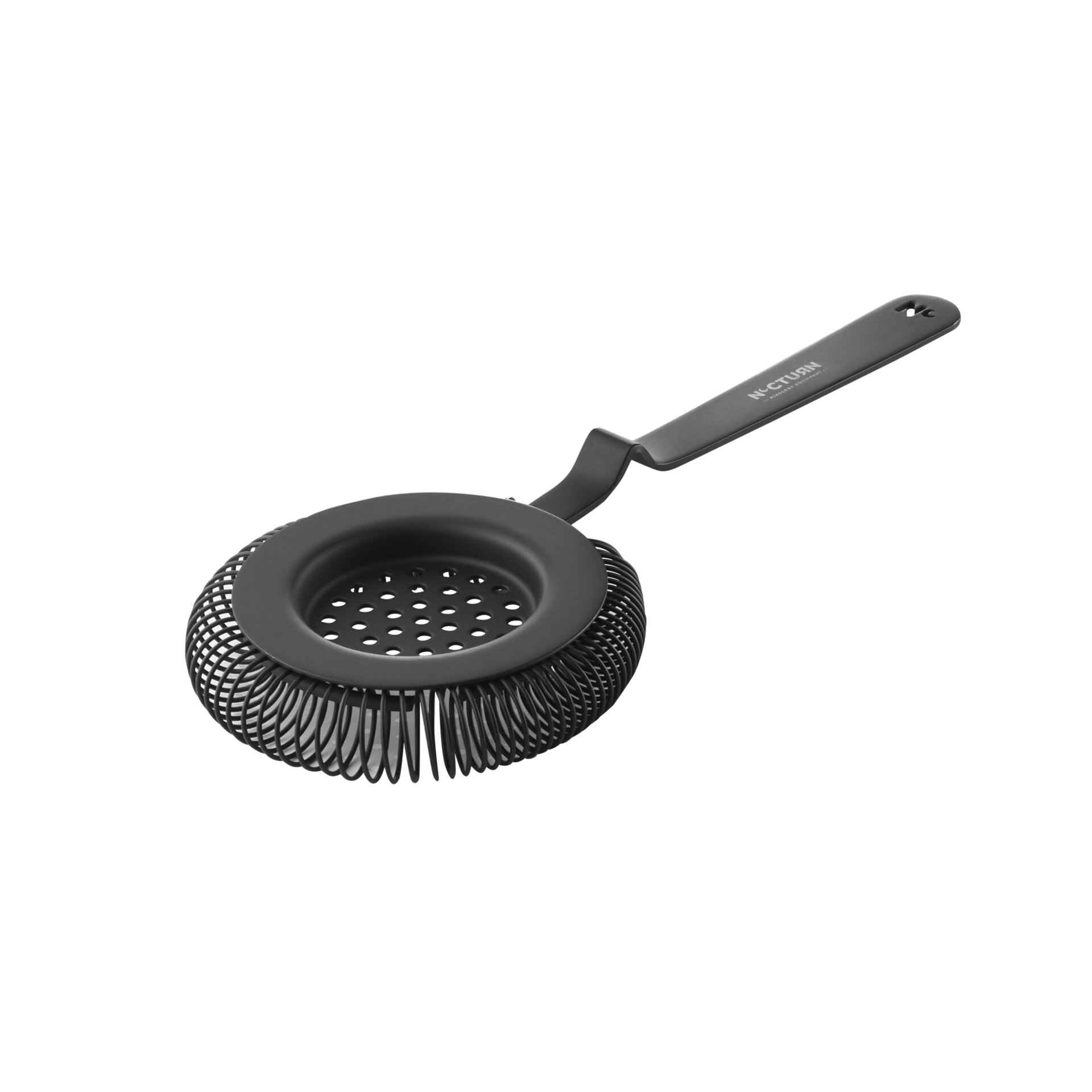 Barsieb mit Feder ø 85 mm schwarz matt 