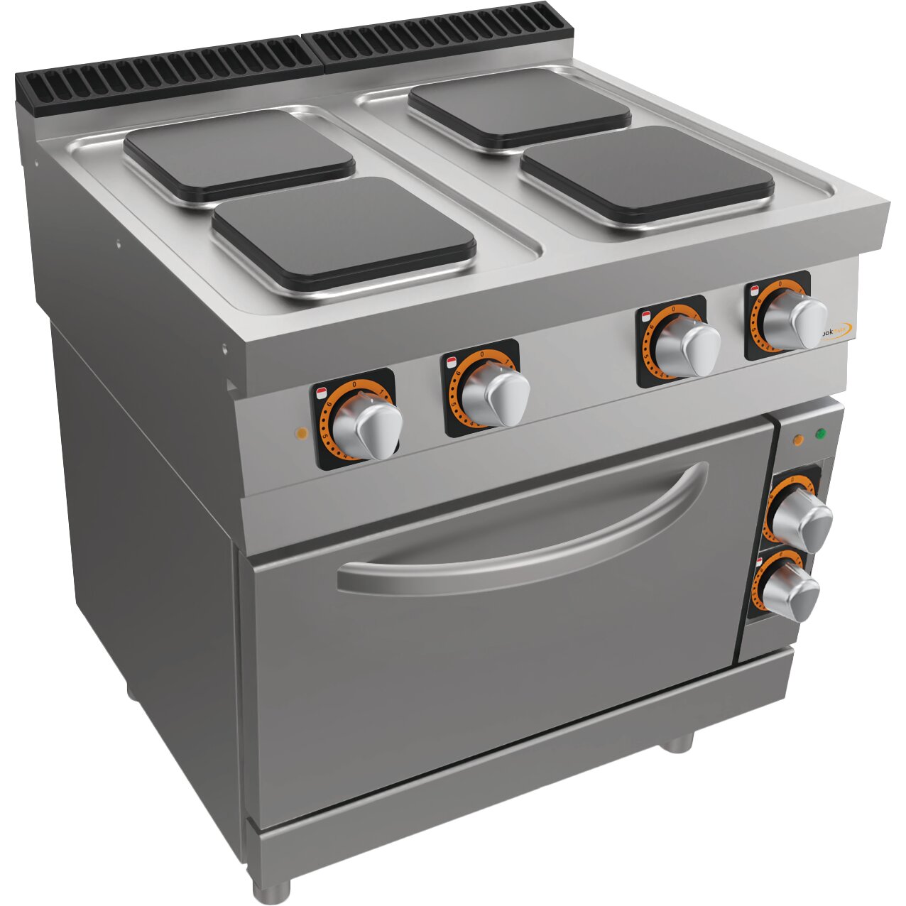 Elektro-Herd, 4 Platen, mit Elektro-Backofen GN 2/1