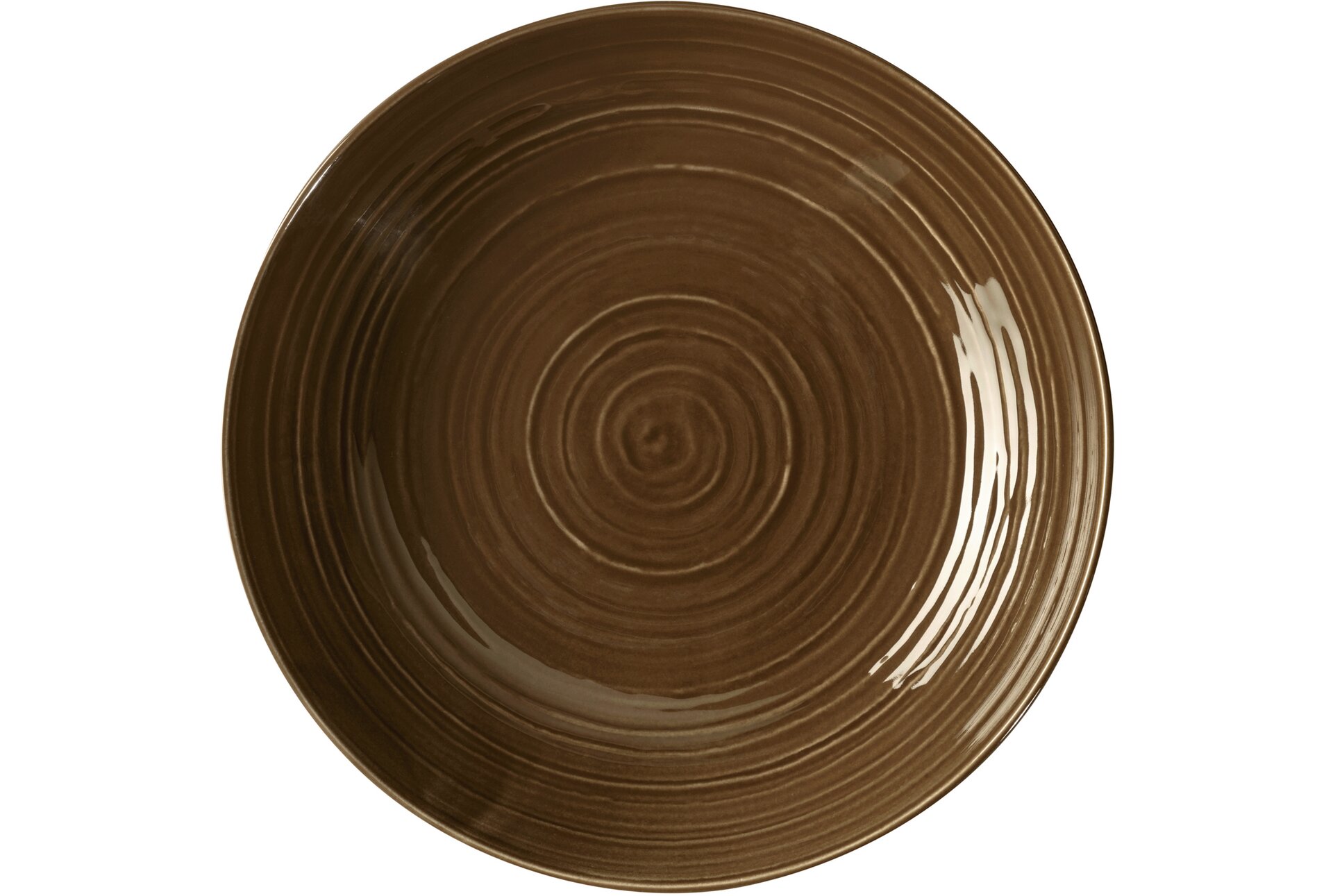 Terra, Coupteller tief mit Relief ø 260 mm / 1,65 l erdbraun