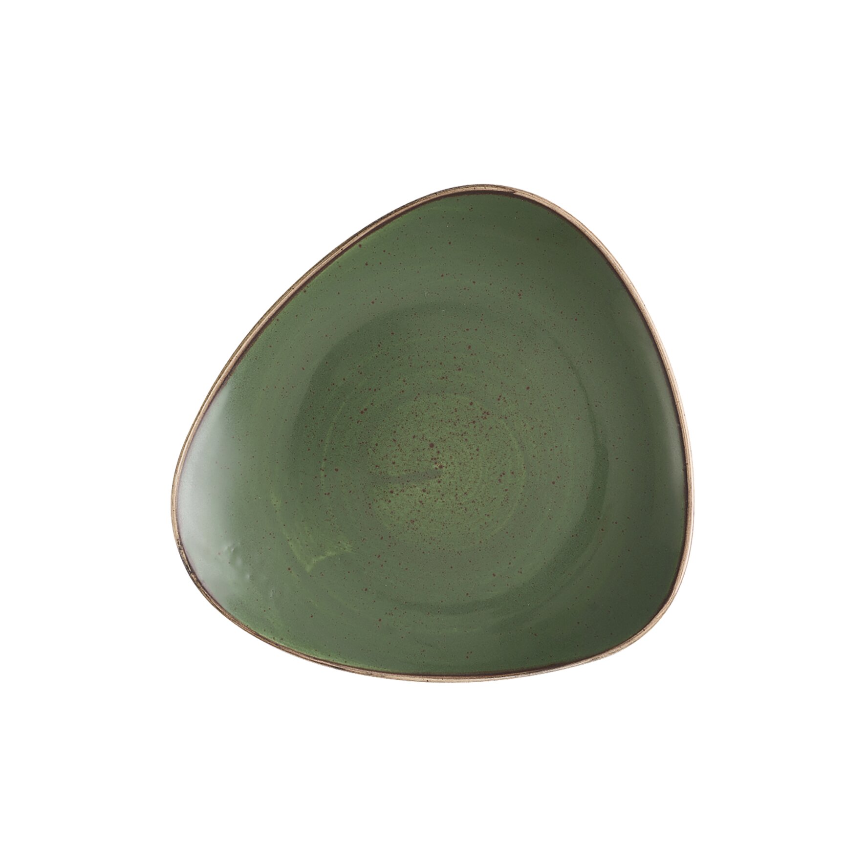 Stonecast, Teller dreieckig 229 mm Sorrel Green 