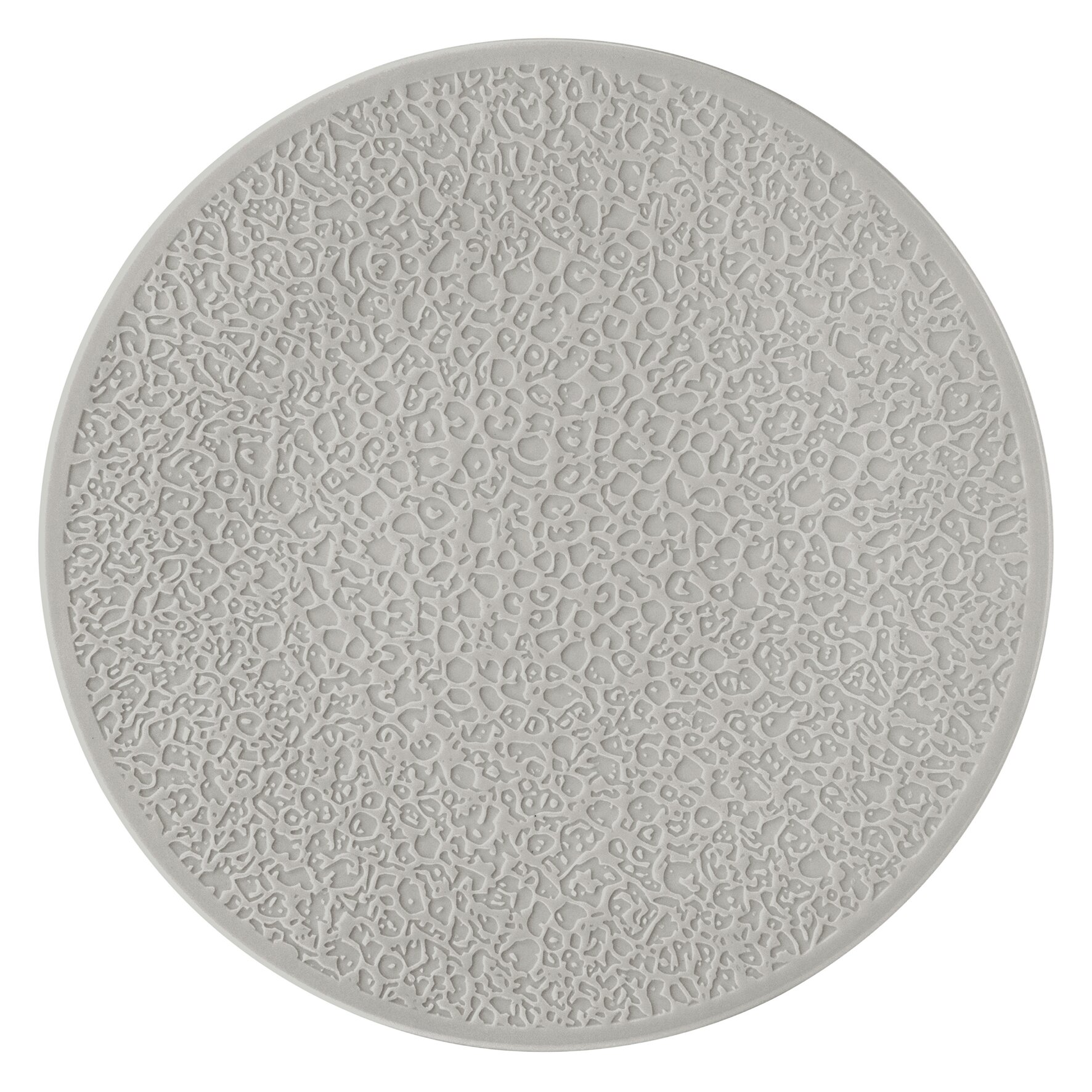 Nori, Teller flach mit Relief ø 332 mm silbergrau