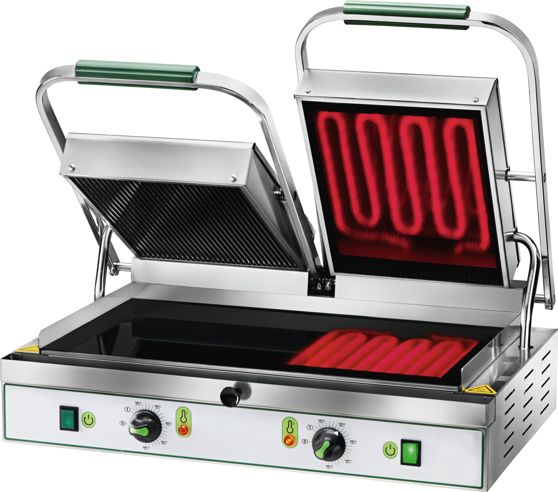 Glaskeramik-Kontaktgrill, oben + unten glatt