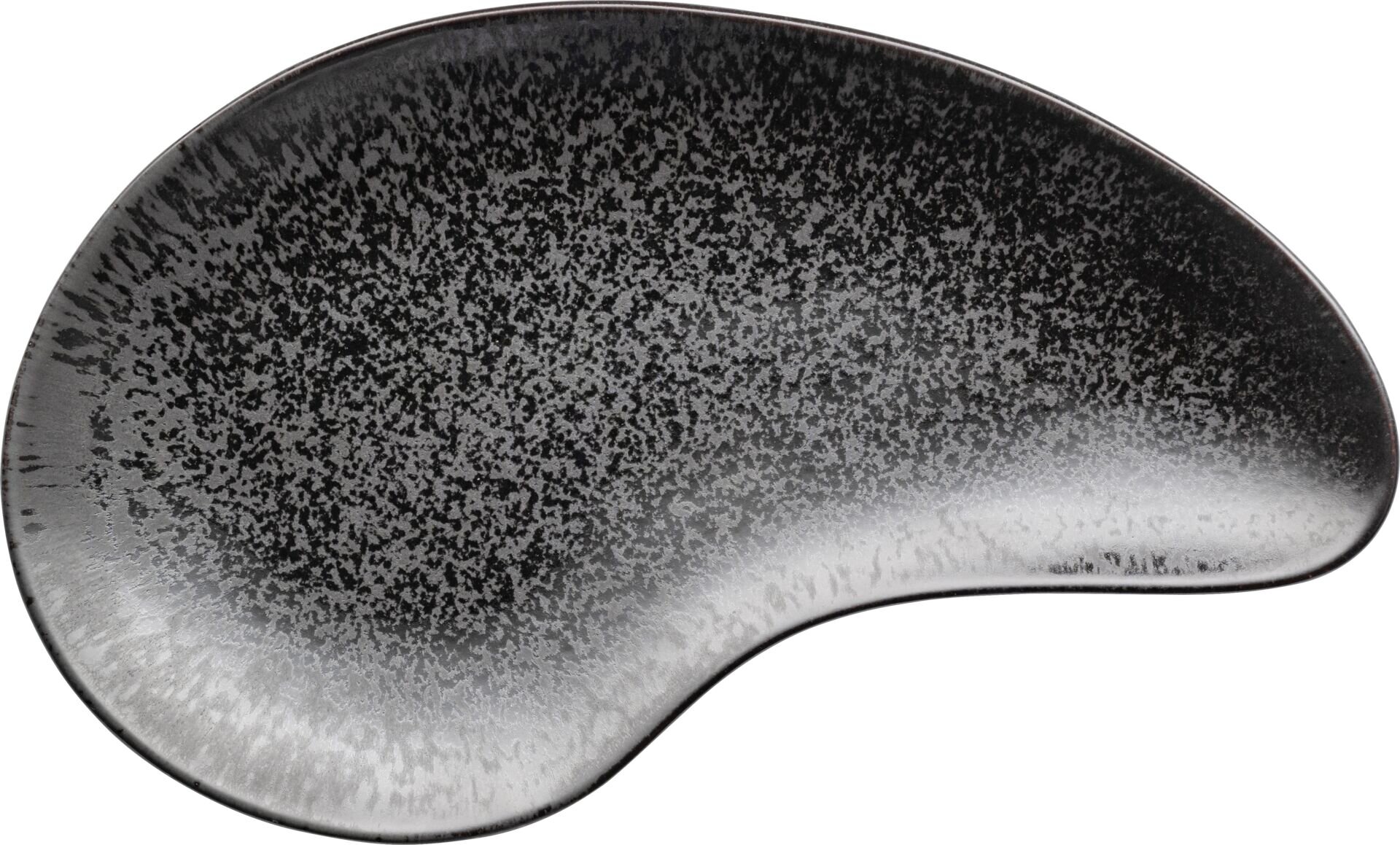 Porzellanserie „Ebony" Platte flach oval 36x21cm