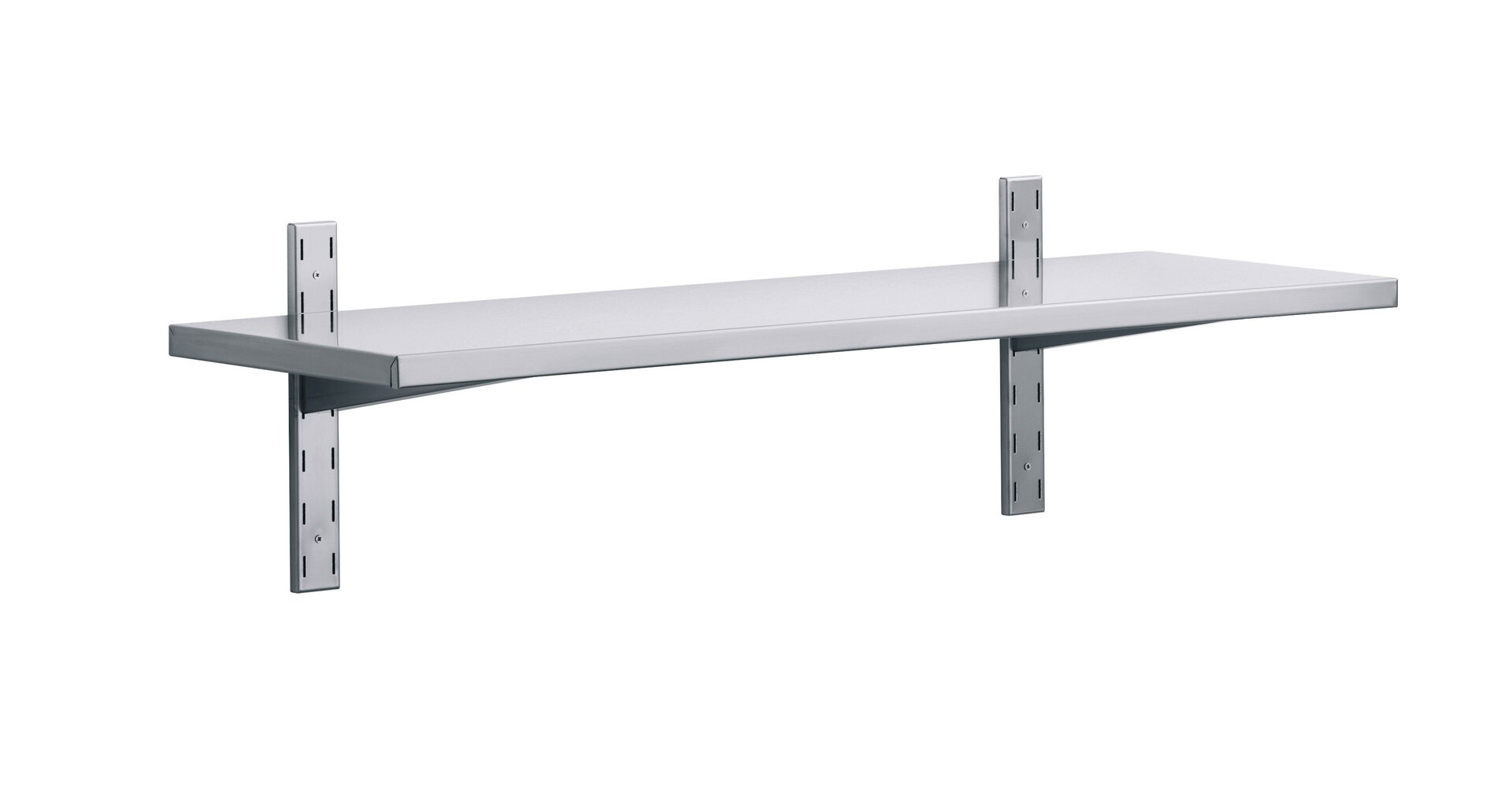 1 Wandbord mit Wandkonsolen 20 mm Aufkantung 1800 x 400 x 350 mm