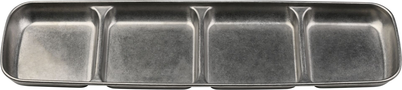 "Yoko" Schale 4 Felder, grau