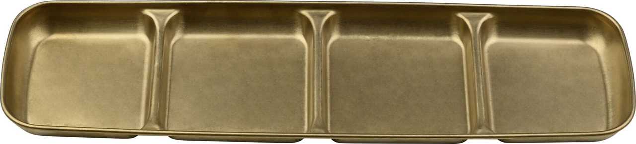 "Yoko" Schale 4 Felder, gold